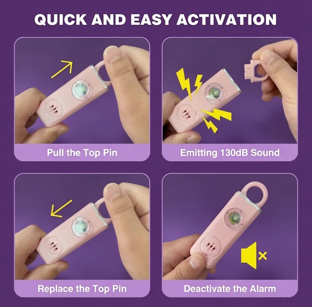 Her Safety Guardian 130db Personal Alarm.