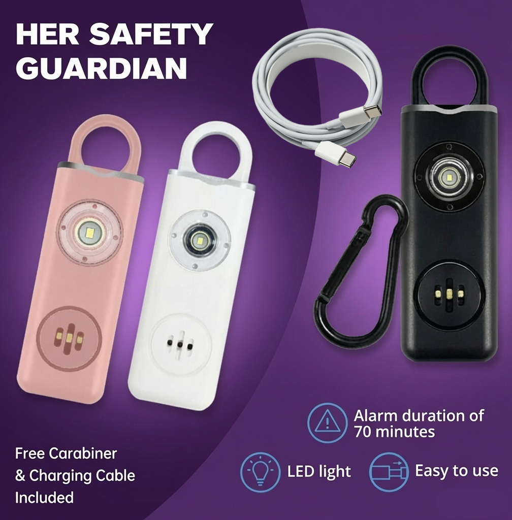 Her Safety Guardian 130db Personal Alarm.