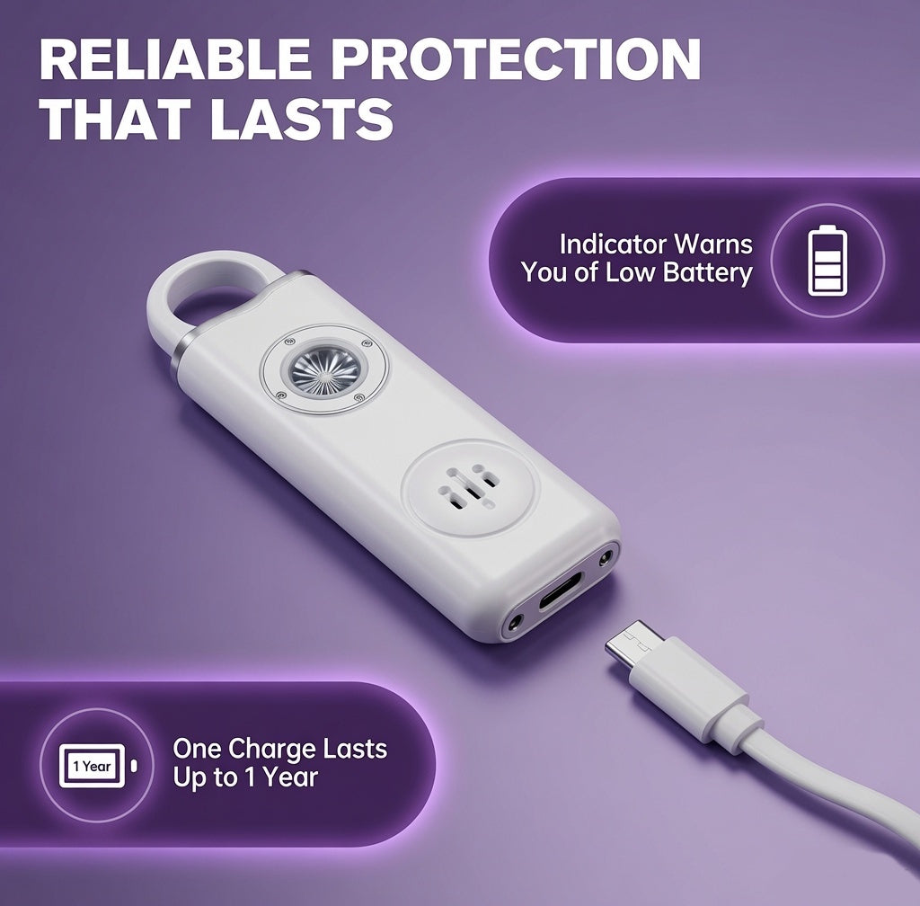Her Safety Guardian 130db Personal Alarm.